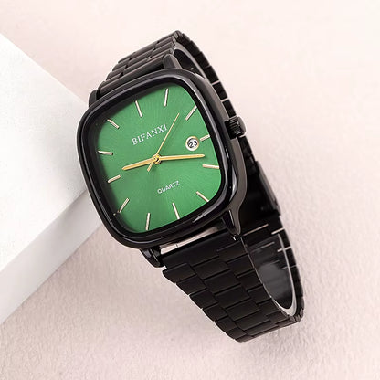 Luxury Quartz Watches for Couples - Elegant Calendar Timepieces for Men and Women