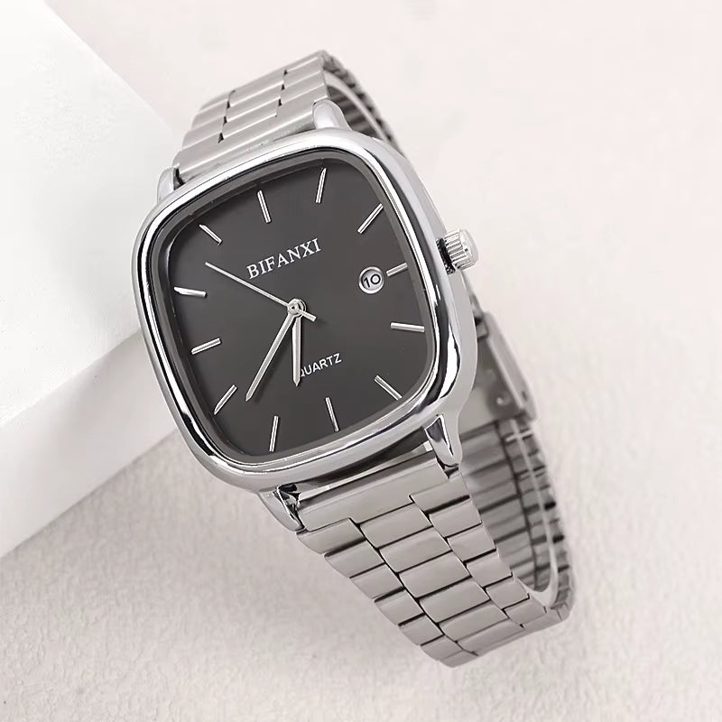Luxury Quartz Watches for Couples - Elegant Calendar Timepieces for Men and Women