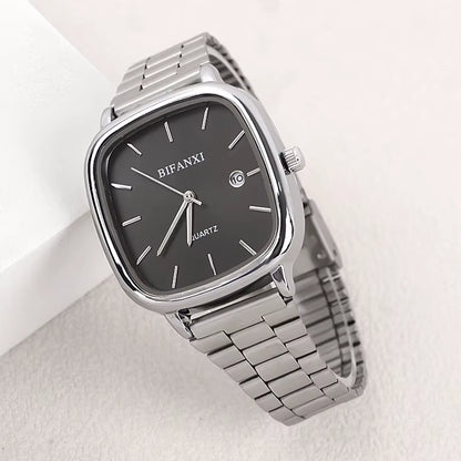 Luxury Quartz Watches for Couples - Elegant Calendar Timepieces for Men and Women