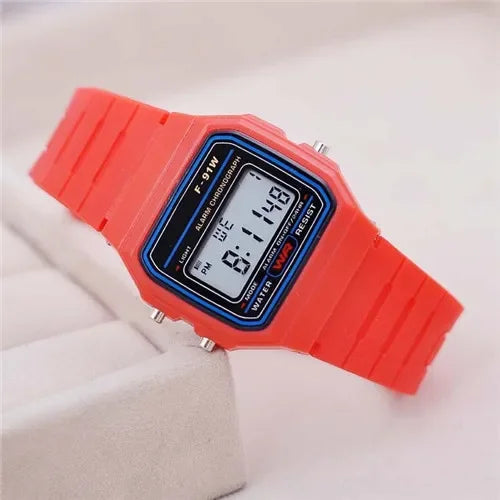 Luxury Retro Square Digital Watches for Men and Women - Rose Gold and Silver Ladies Wristwatches